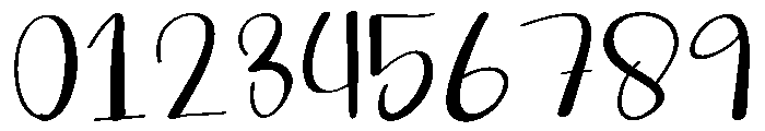 Chunky Calligraphy Font OTHER CHARS