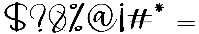 Chunky Calligraphy Font OTHER CHARS