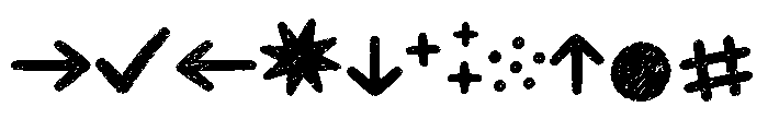 Chunky Chaos Doodles Font OTHER CHARS