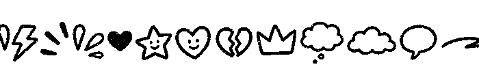 Chunky Chaos Doodles Font UPPERCASE