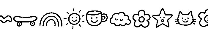 Chunky Chaos Doodles FONT