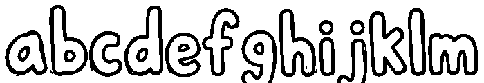 Chunky Chaos  Outline FONT
