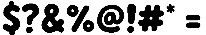Chunky Chaos Script Font OTHER CHARS