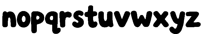 Chunky Chaos Script Font LOWERCASE