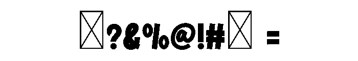 Chunky Chic Font OTHER CHARS