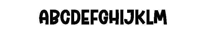 Chunky Chic Font UPPERCASE