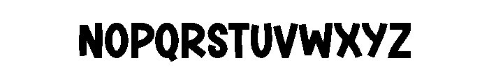 Chunky Chic Font UPPERCASE
