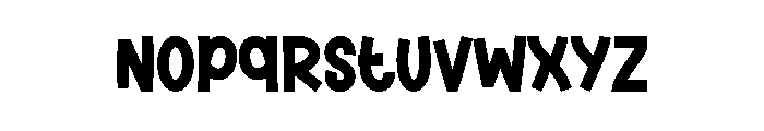 Chunky Chic Font LOWERCASE