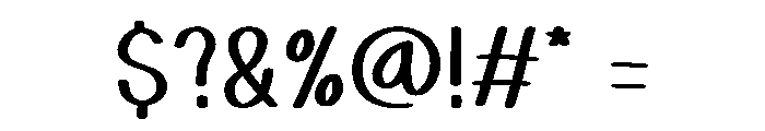 Chunky Children Font OTHER CHARS