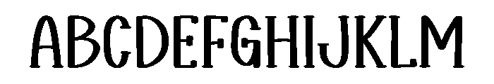 Chunky Children Font UPPERCASE