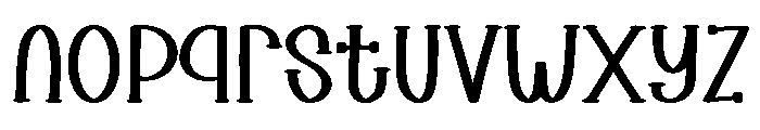 Chunky Children Font LOWERCASE