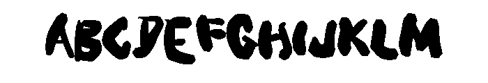 Chunky Chips By Squeeb  Regular Font UPPERCASE