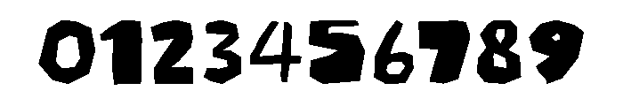 Chunky Cuts Font OTHER CHARS
