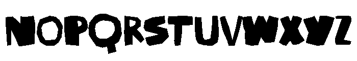 Chunky Cuts Font UPPERCASE