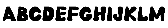 Chunky Funcky Regular Font UPPERCASE
