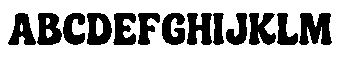 Chunky Glow Font UPPERCASE