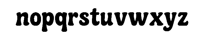Chunky Glow Font LOWERCASE