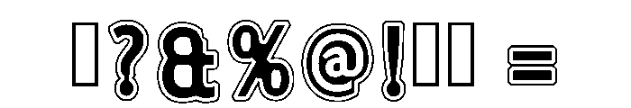 Chunky Grizzy Regular Font OTHER CHARS