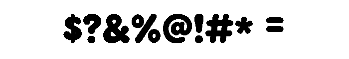 Chunky Groove Font OTHER CHARS