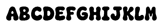 Chunky Groove Font UPPERCASE