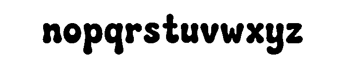 Chunky Groove Font LOWERCASE