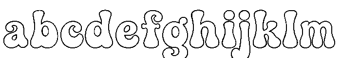 Chunky Groovy outline FONT