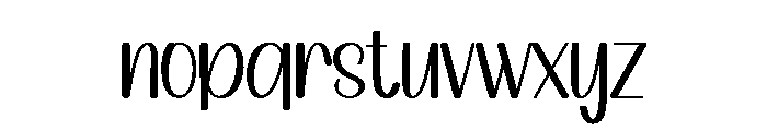 Chunky Handmade Font LOWERCASE