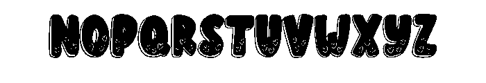 Chunky Heart Valentines Regular Font LOWERCASE