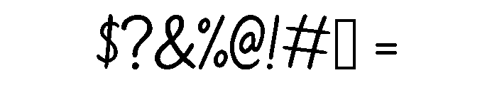 Chunky Heart Font OTHER CHARS
