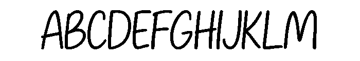 Chunky Heart Font UPPERCASE