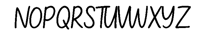 Chunky Heart Font UPPERCASE