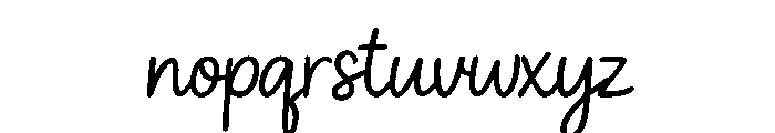 Chunky Heart Font LOWERCASE