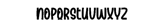 Chunky Husband Font UPPERCASE