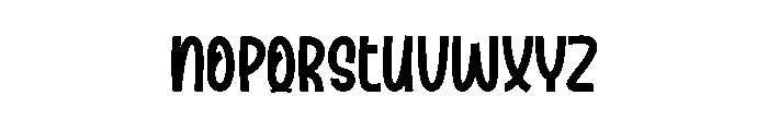 Chunky Husband Font LOWERCASE