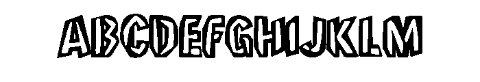 Chunky Jagged By Squeeb Regular FONT