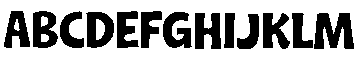 Chunky Joy Font UPPERCASE