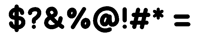 Chunky Kids Font OTHER CHARS