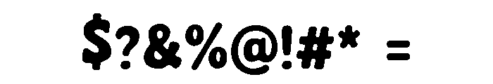 Chunky Kitchen Regular Font OTHER CHARS