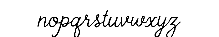 Chunky Kitchen Script Regular Font LOWERCASE