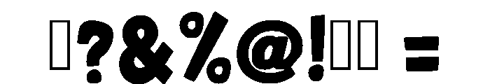Chunky Mocha Regular Font OTHER CHARS