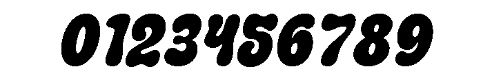 Chunky Moots Italic Font OTHER CHARS