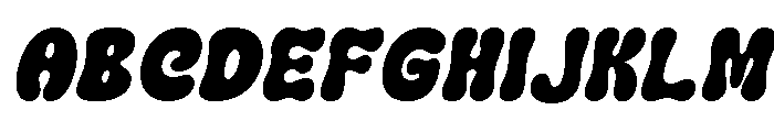 Chunky Moots Italic Font UPPERCASE