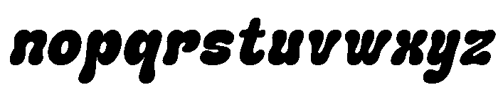 Chunky Moots Italic Font LOWERCASE
