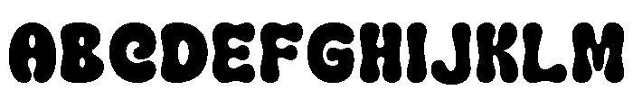 Chunky Moots Regular Font UPPERCASE