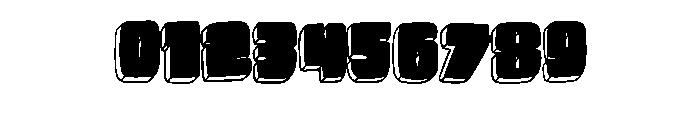 Chunky Outline Cartoon  Regular Font OTHER CHARS