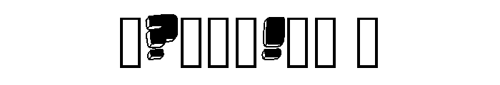 Chunky Outline Cartoon  Regular Font OTHER CHARS