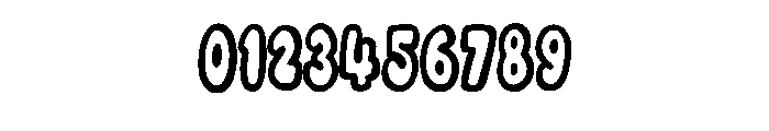 Chunky Outline Doodle B Regular Font OTHER CHARS