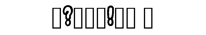 Chunky Outline Doodle B Regular Font OTHER CHARS