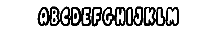 Chunky Outline Doodle B Regular FONT