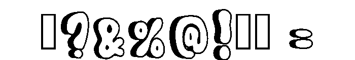 Chunky Outline Regular Font OTHER CHARS